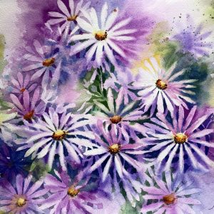 Delightful daisies Original watercolor painting, handmade artwork, floral home décor